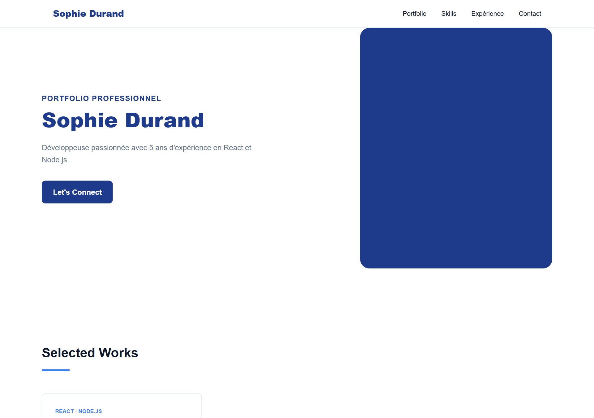 Modèle de portfolio Corporate